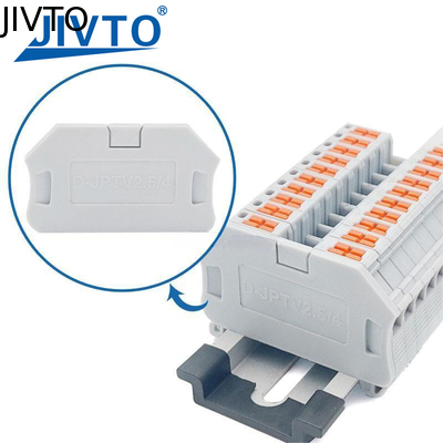D-PTV 2.5/4 پوشش انتهای برای مسیر رسانای جانبی PTV 2 Push-in Wire Connector بلاک ترمینال الکتریکی DIN