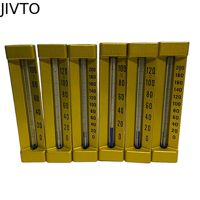 دماسنج های شیشه ای صنعتی مایع 120C 90 درجه 3/4 اینچ NPT
